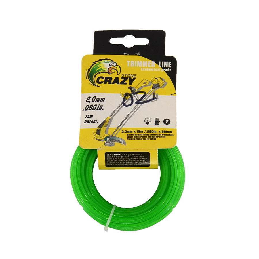Hilo de Corte para Desbrozadora 2 mm x 15 m Largo Redondo