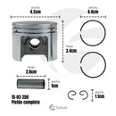 Pistón completo Motosierra Stihl 250