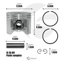 Pistón Completo para Fumigadora M3A