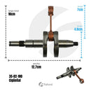 Cigüeñal para Motosierra Stihl MS180