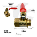 Llave de paso Aspersor 1/4"