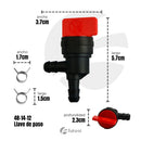 Llave de paso B&S 90° C/2
