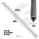 Tubo de Desbrozadora con Eje de rotación de 9 picos